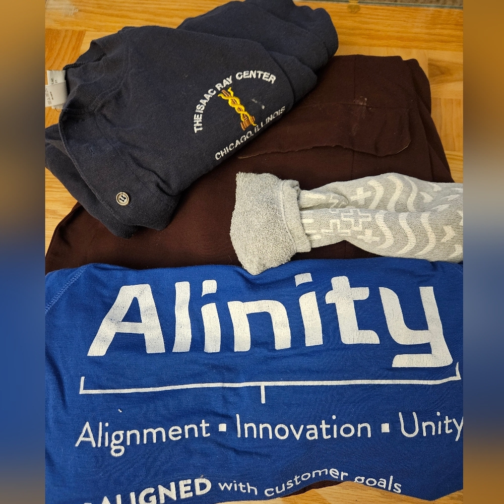 Work shirts, socks, blazer